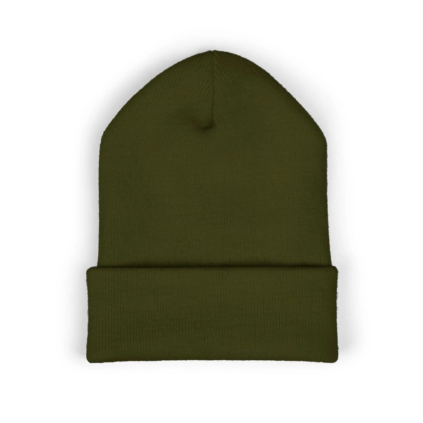 Oddly Sweet Embroidered Cuffed Beanie — Cozy Retro Script Winter Hat Printify