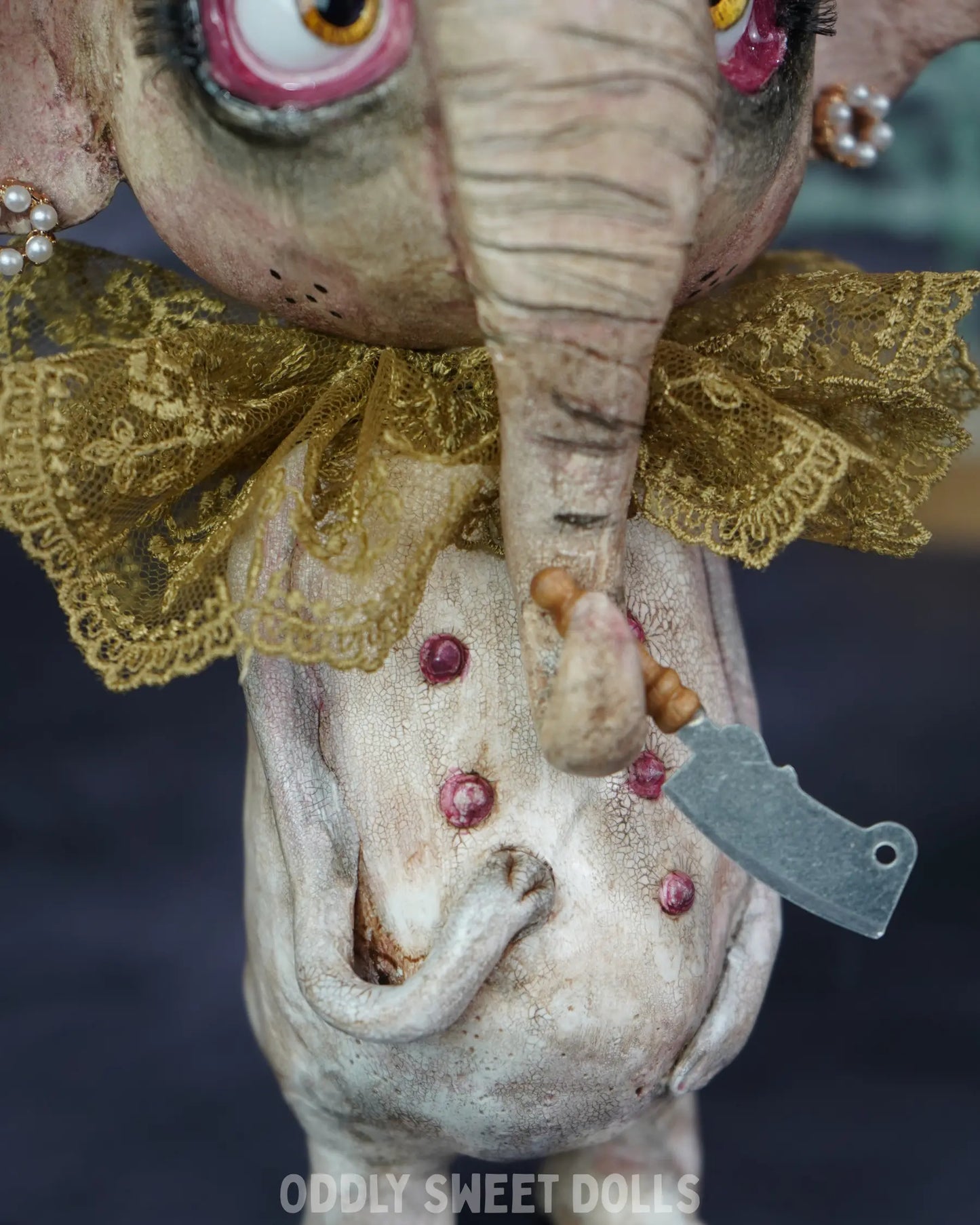 Butcher Elephant - Daisy Dread- Ready To Ship Oddly Sweet Art