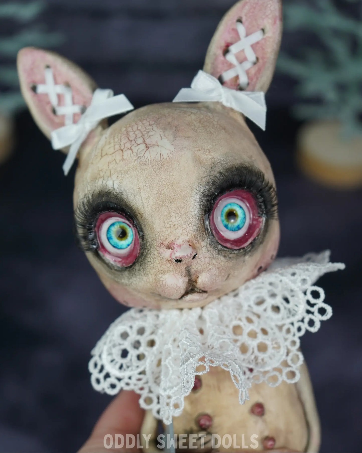 Butcher Bunny - Darla Doom - Ready To Ship Oddly Sweet Art