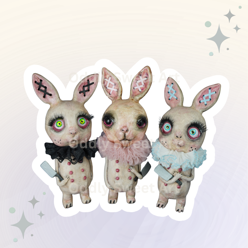 Sticker - Trio Butcher Bunnies