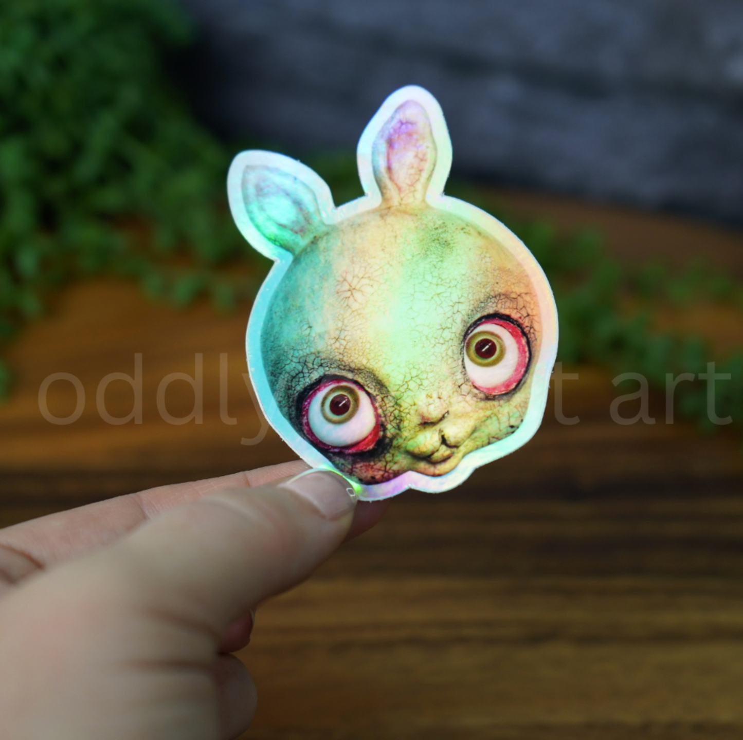 Bunny Holographic Sticker