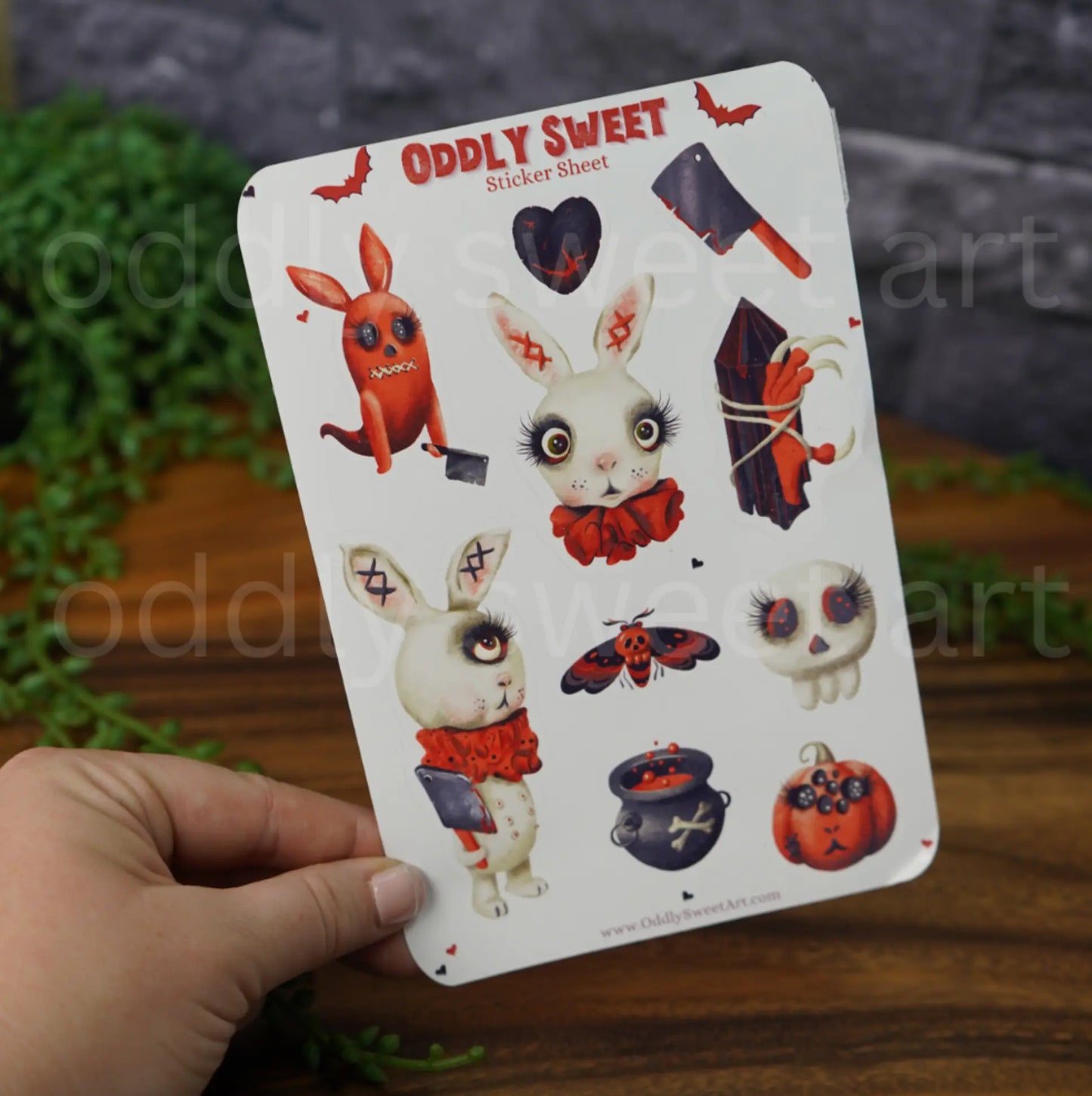 Orange Planner Sticker Sheet Oddly Sweet Art