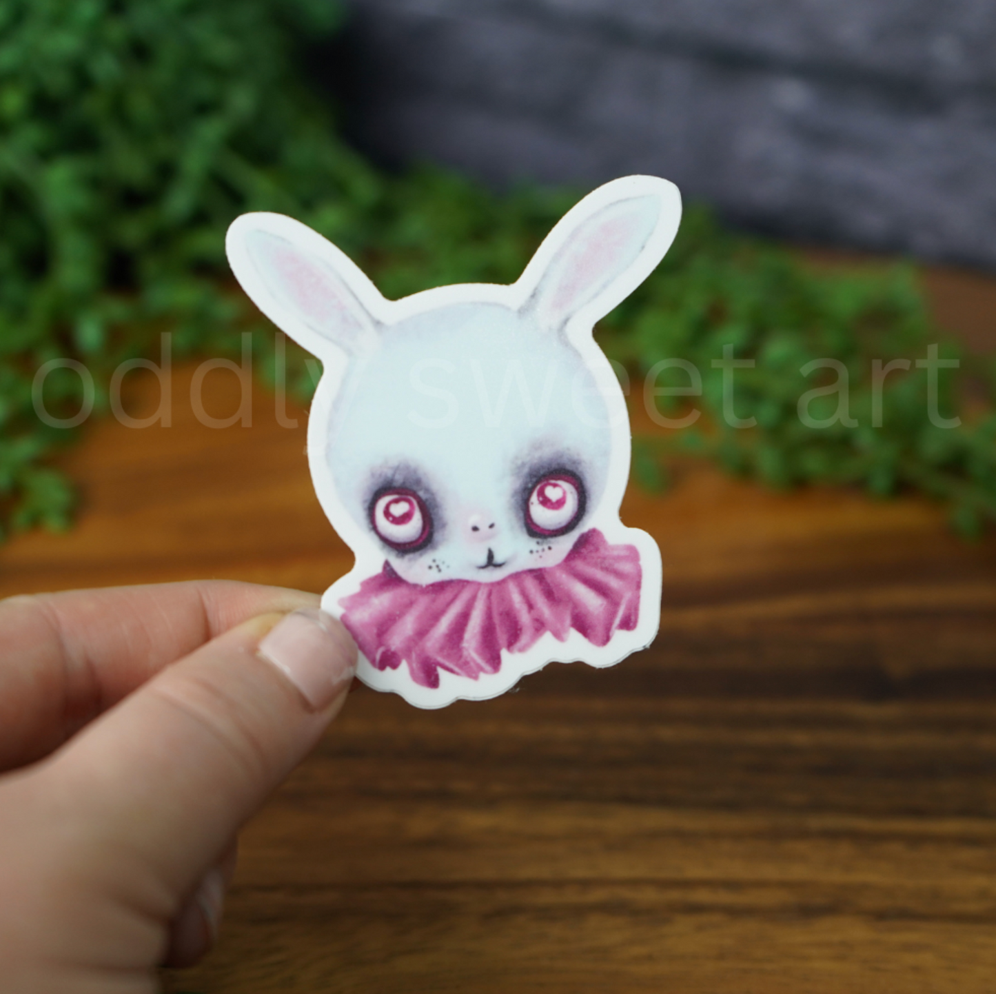 Heart Eye Bunny Sticker