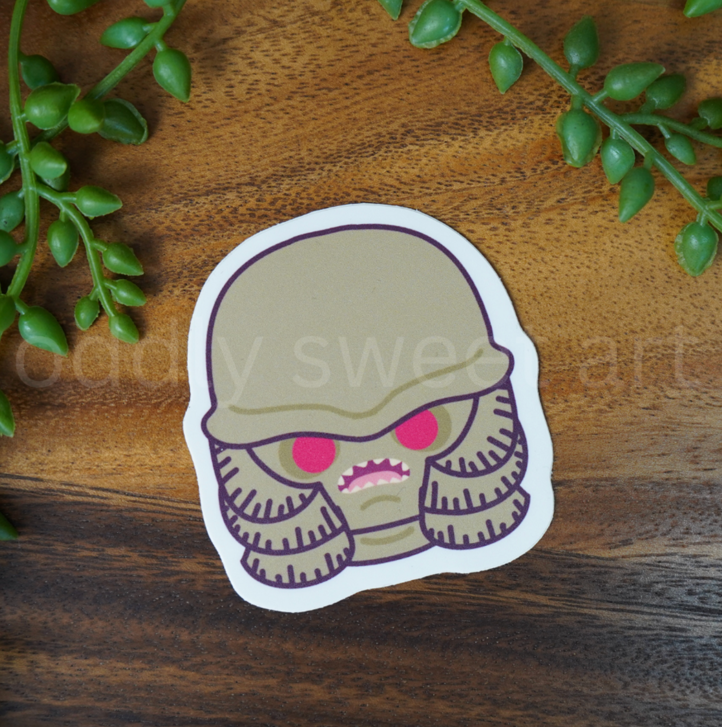 Kawaii Creature from the Black Lagoon Sticker