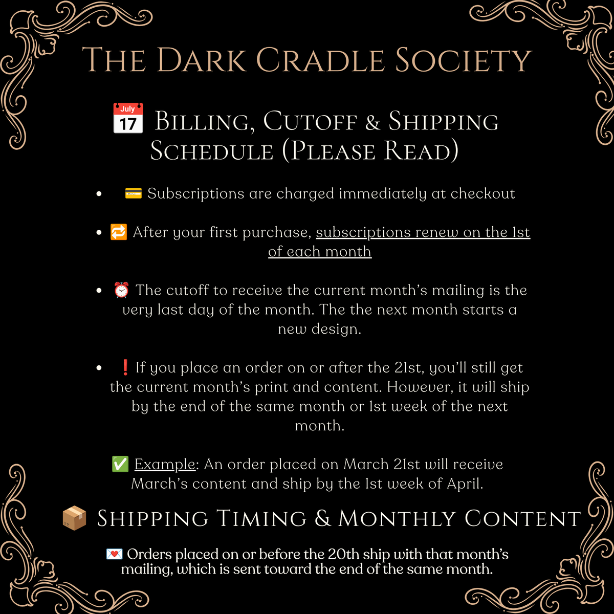 The Dark Cradle Society - International