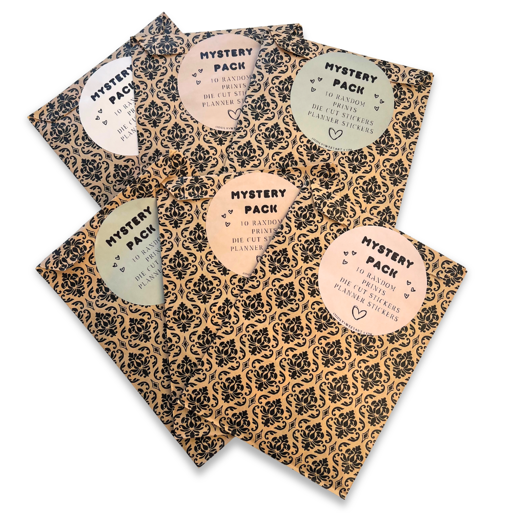 Mystery Pack - 10 Items - Stickers & Prints
