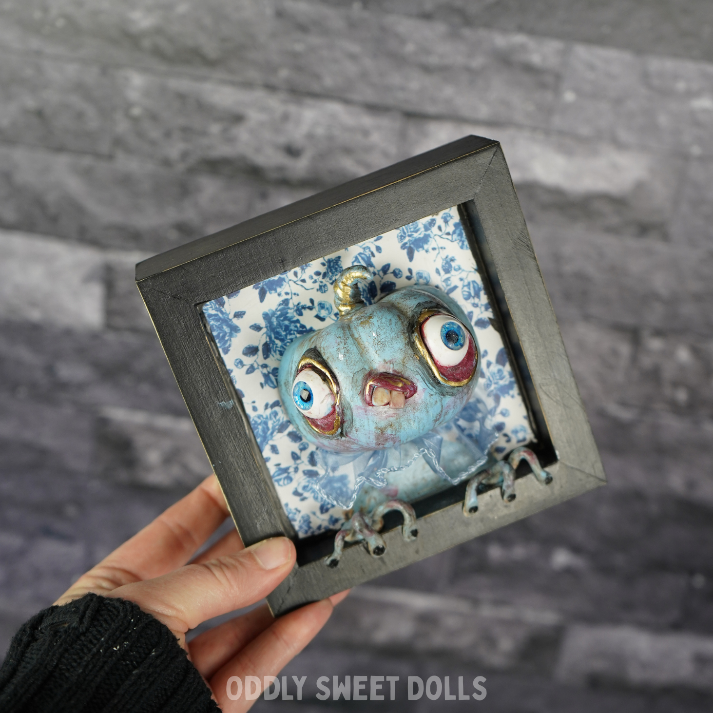 Gnarly Gus - 3D Framed Pumpkin Oddly Sweet Art