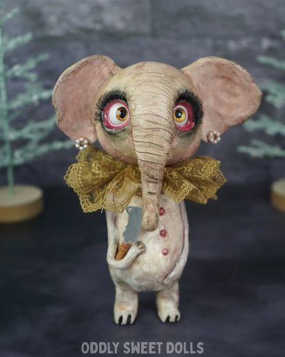 Butcher Elephant - Daisy Dread- Ready To Ship Oddly Sweet Art