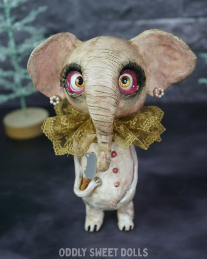 Butcher Elephant - Daisy Dread- Ready To Ship Oddly Sweet Art