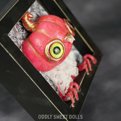 Cobweb Connie - 3D Framed Pumpkin Oddly Sweet Art