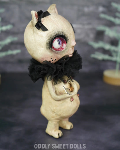 Butcher Cat - Cory - Ready To Ship Oddly Sweet Art