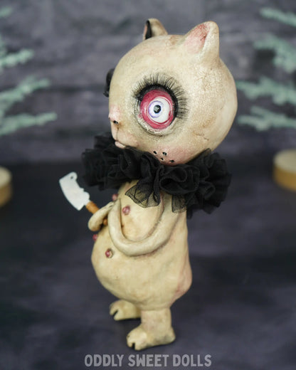 Butcher Cat - Cory - Ready To Ship Oddly Sweet Art