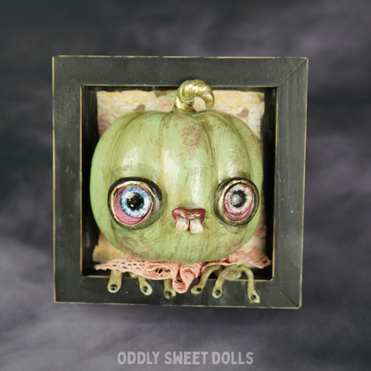 Stitchy Stu - 3D Framed Pumpkin Oddly Sweet Art