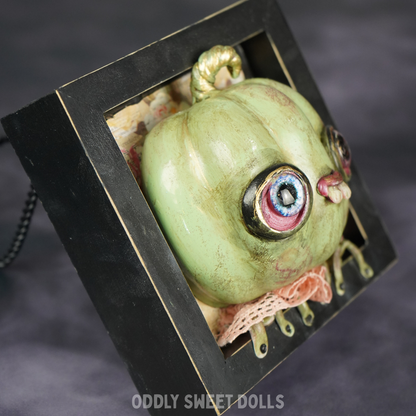 Stitchy Stu - 3D Framed Pumpkin Oddly Sweet Art