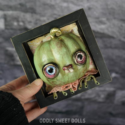 Stitchy Stu - 3D Framed Pumpkin Oddly Sweet Art