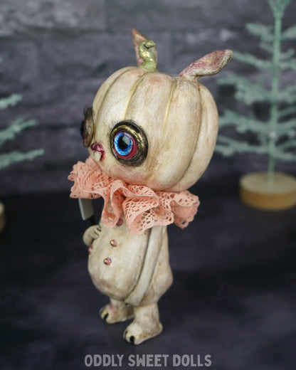 Butcher Bunny Pumpkin - Jackie Lantern - Ready To Ship Oddly Sweet Art