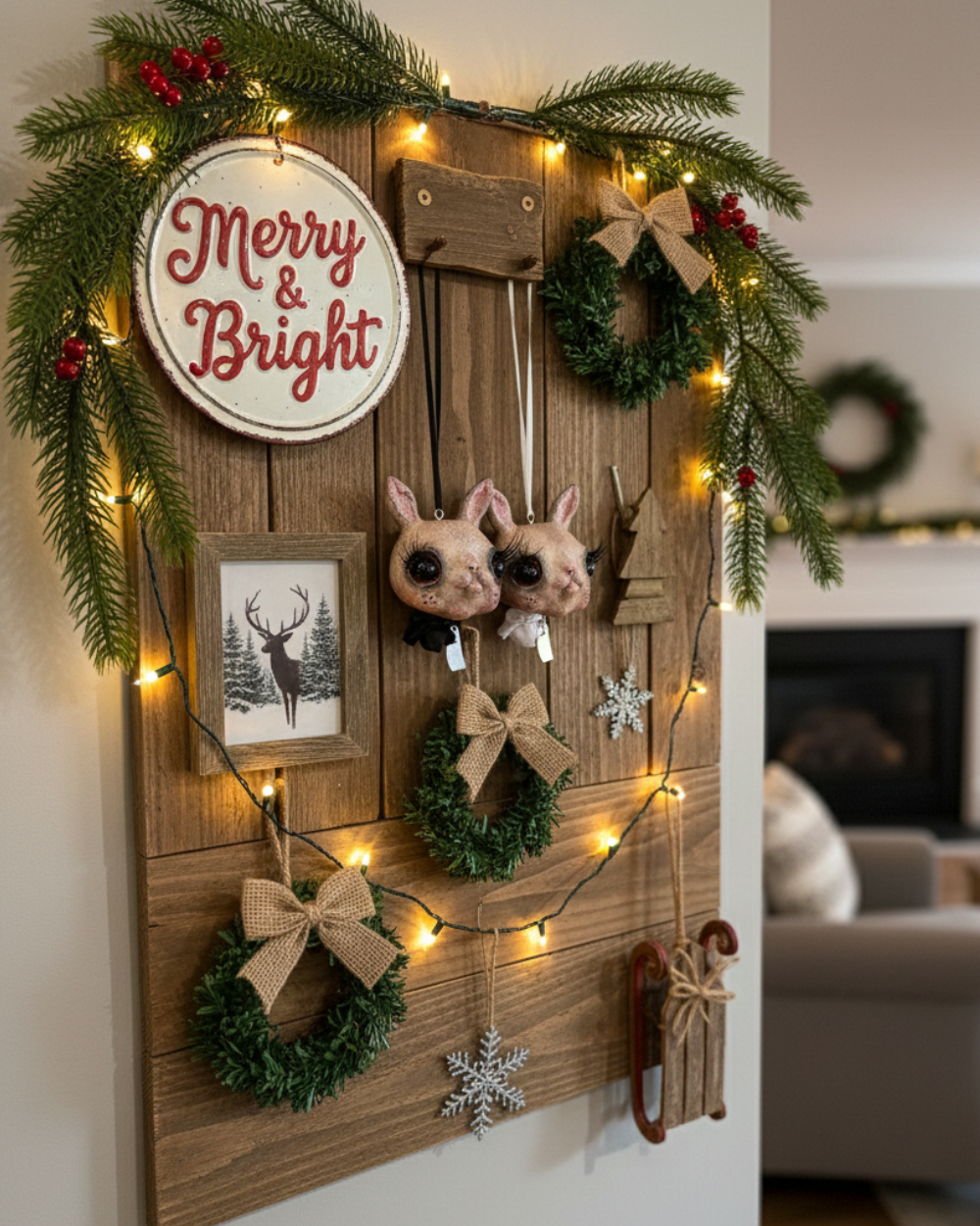 a Pre Order - Butcher Bunny Ornament - Ships Around December 15th