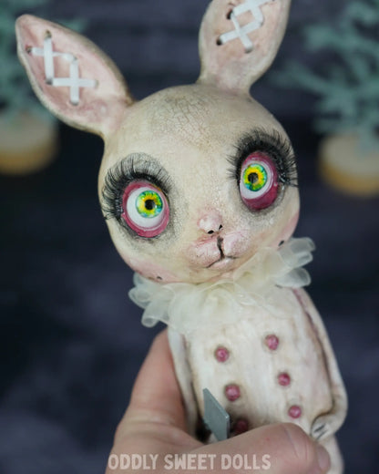 Butcher Bunny - Benny Bludgeon - Ready To Ship Oddly Sweet Art