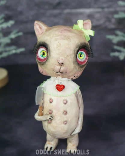 Butcher Cat - Tabitha - Ready To Ship Oddly Sweet Art