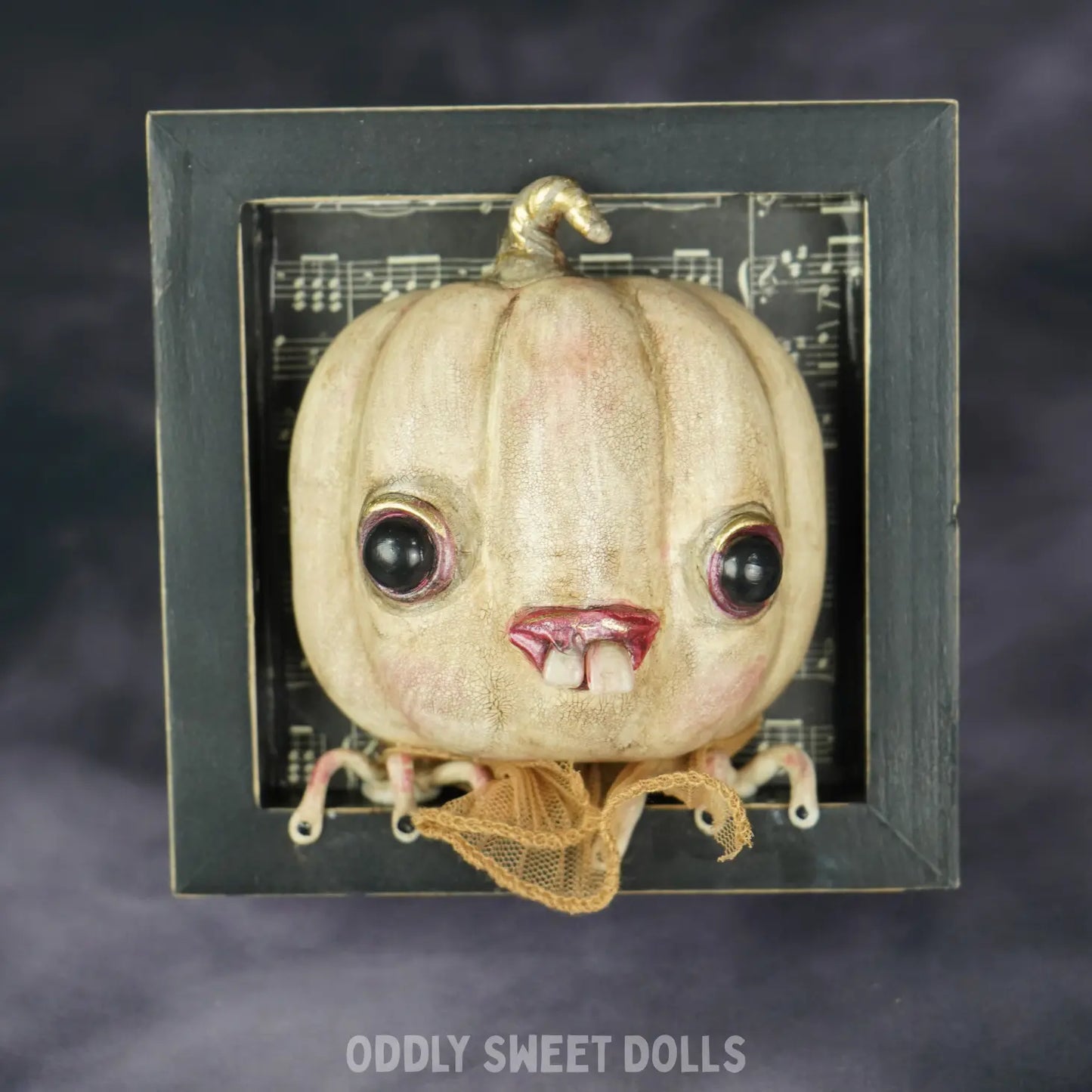 Willow Woe- 3D Framed Pumpkin Oddly Sweet Art