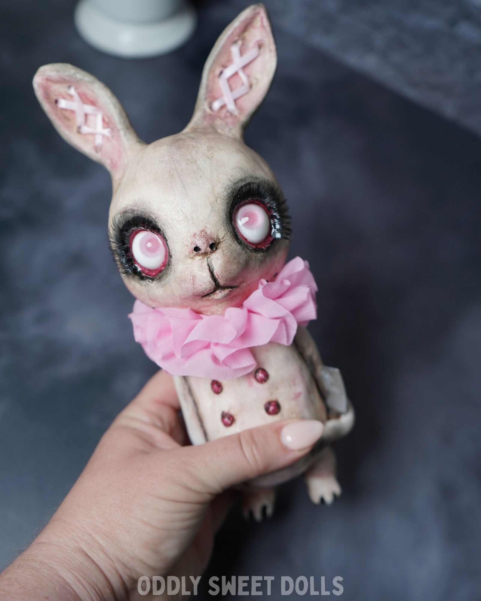 pink bunny figurine