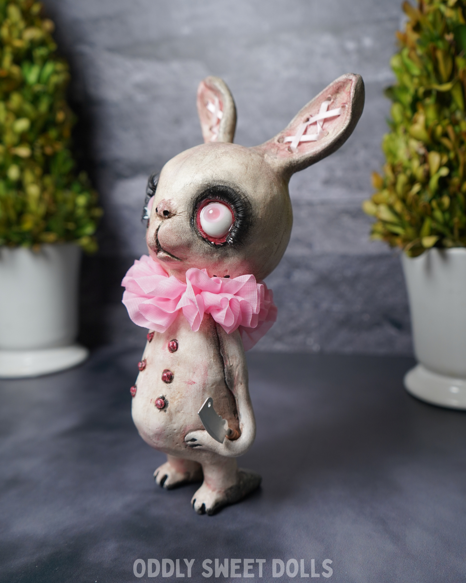 pink bunny figurine