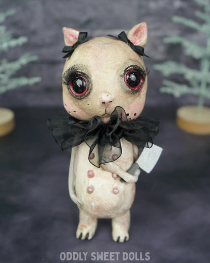 Butcher Cat - Mango - Ready To Ship Oddly Sweet Art