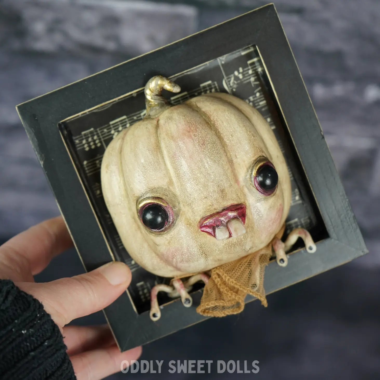 Willow Woe- 3D Framed Pumpkin Oddly Sweet Art