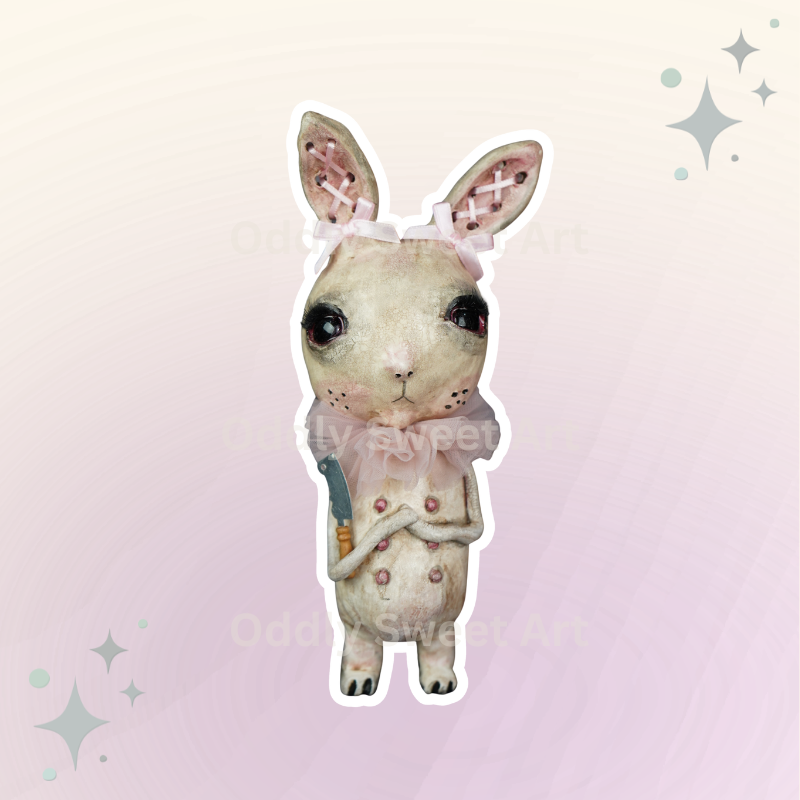 Sticker - Bubbles Butcher Bunny