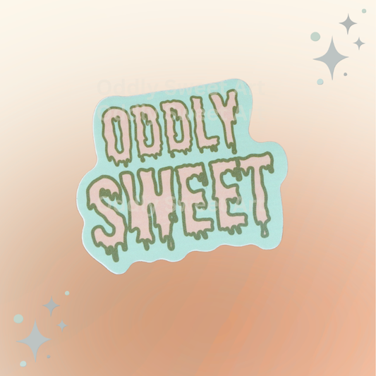 Die cut oddly sweet die cut sticker