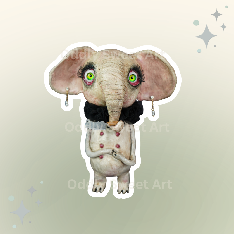 Sticker - Penny Butcher Elephant