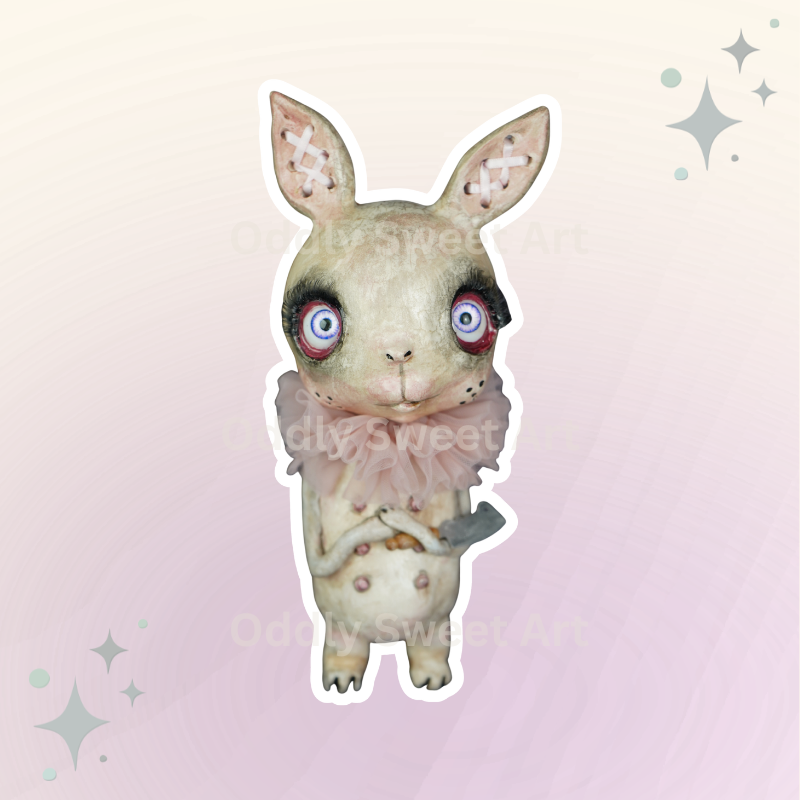Sticker - Petunia Butcher Bunny