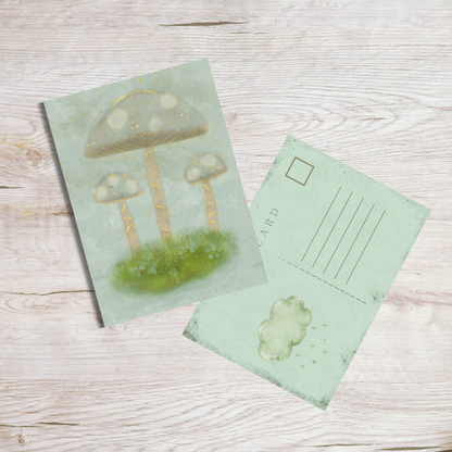 Art Print - Golden Mushrooms