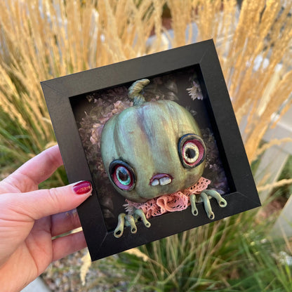 Gladis- 3D Framed Pumpkin Oddly Sweet Art