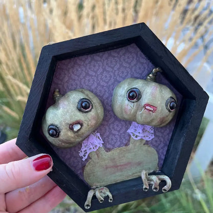 Groopers- 3D Framed Pumpkin Oddly Sweet Art