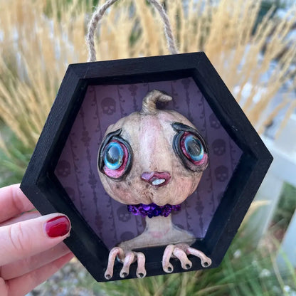 Toonith- 3D Framed Pumpkin Oddly Sweet Art