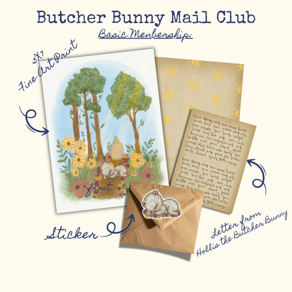 Butcher Bunny Mail Club INTERNATIONAL