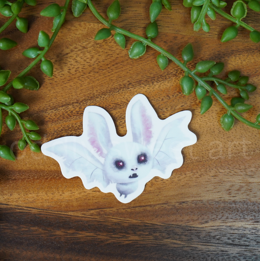 Albino Bat Sticker