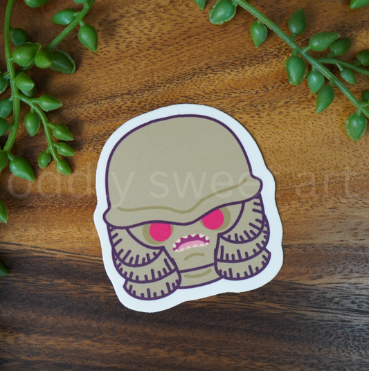 Kawaii Creature from the Black Lagoon Sticker