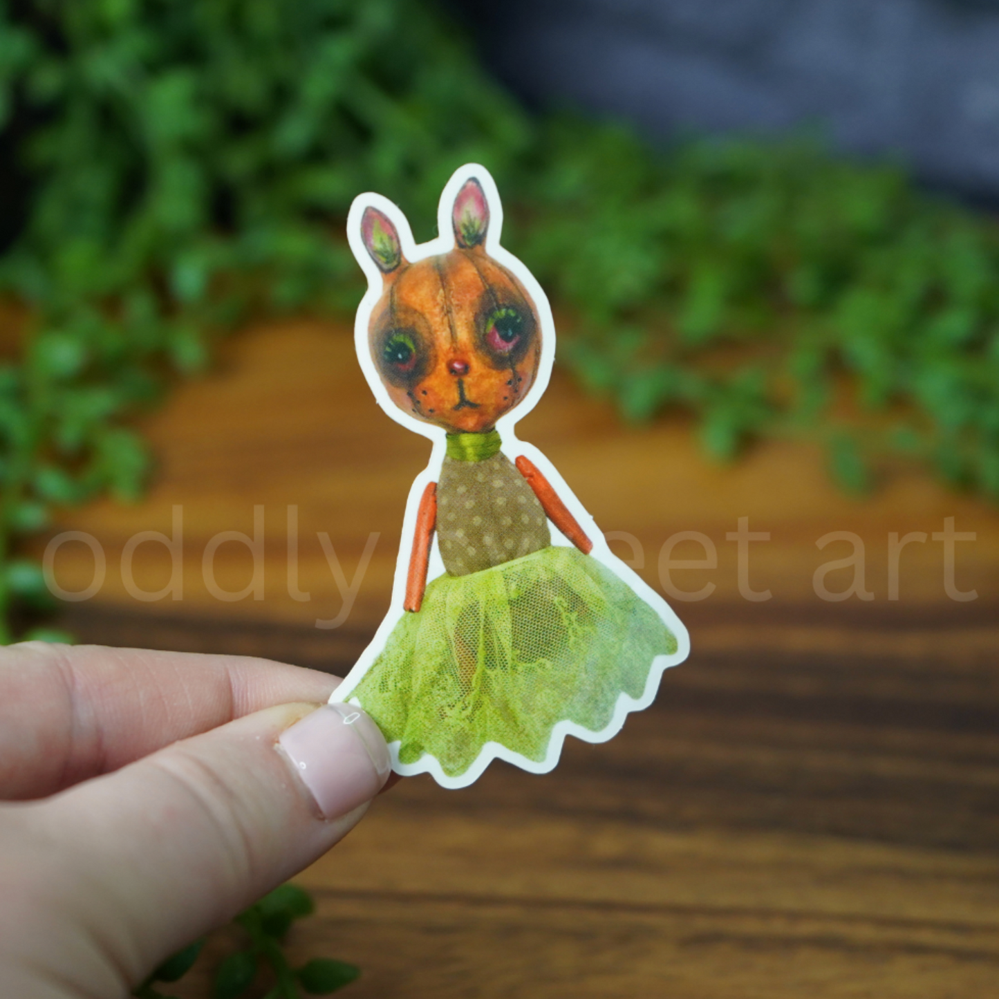 Pumpkin Bunny Sticker
