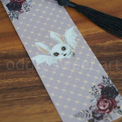 Rose Bat Bookmark Oddly Sweet Art