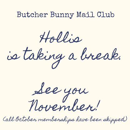 Butcher Bunny Mail Club INTERNATIONAL