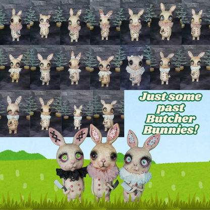 a 2026 PRE ORDER - Butcher Bunny & Friends- Ships Around 1st Week of February! Oddly Sweet Art