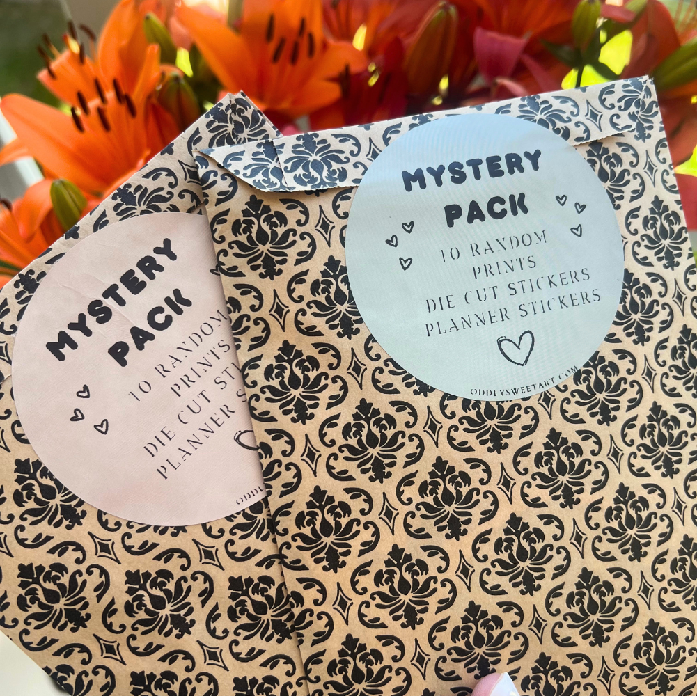 Mystery Pack - 10 Items - Stickers & Prints