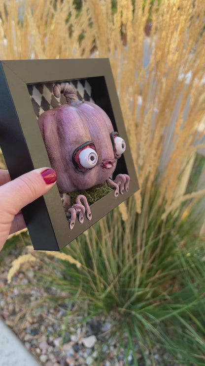 Turnip- 3D Framed Pumpkin