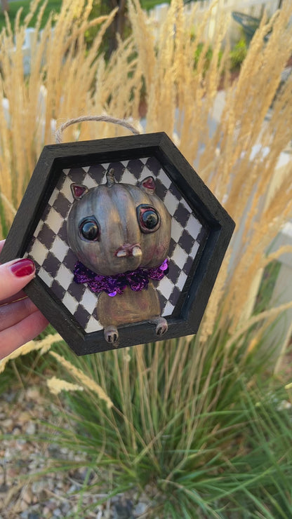 Kat- 3D Framed Pumpkin